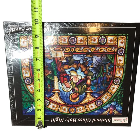 New NWT in Box Stained Glass Holy Night Puzzle 1,000 Piece Puzzle Christmas - Picture 8 of 8